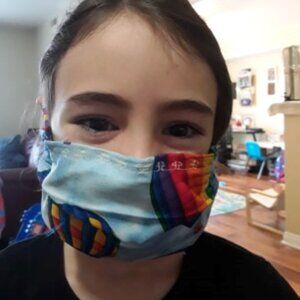 Kid Size Mask w/ Copper/Silver Filters-balloons